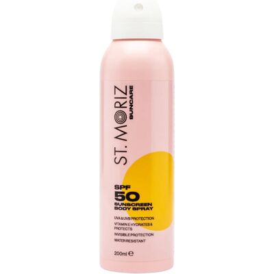 ST. MORIZ Suncare Body Sunscreen Spray SPF50 200ml ST. MORIZ Suncare Body Sunscreen Spray SPF50 200ml