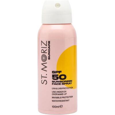 ST. MORIZ Suncare Face Sunscreen Spray SPF50 100ml ST. MORIZ Suncare Face Sunscreen Spray SPF50 100ml