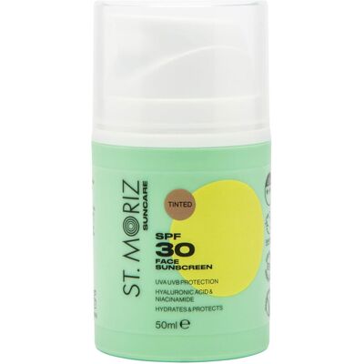 ST. MORIZ Suncare Tinted Face Sunscreen SPF30 50ml ST. MORIZ Suncare Tinted Face Sunscreen SPF30 50ml