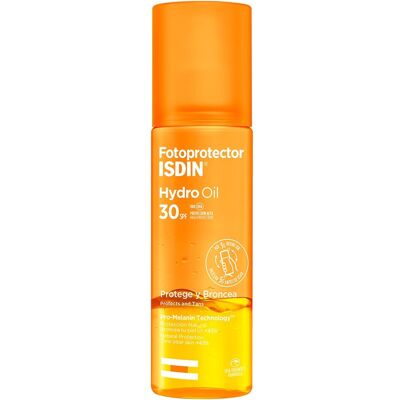 Isdin Hydro Oil SPF 30 - Auringonsuojavoidekasvi kaikille ihotyypeille Isdin Hydro Oil SPF 30 - Auringonsuojavoidekasvi kaikille ihotyypeille