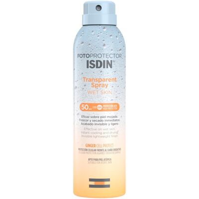 Isdin SPF 50+ Läpinäkyvä Wet Skin Aurinkosuihke Isdin SPF 50+ Läpinäkyvä Wet Skin Aurinkosuihke
