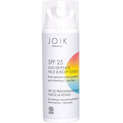 JOIK ORGANIC Sun Defence Face & Body Lotion SPF25 150ml JOIK ORGANIC Sun Defence Face & Body Lotion SPF25 150ml