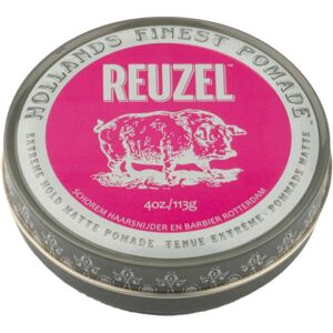 REUZEL Pink Extreme Hold Matte Pomade 113g REUZEL Pink Extreme Hold Matte Pomade 113g