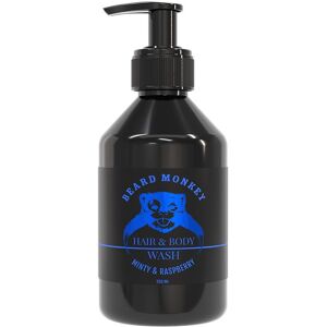 BEARD MONKEY Minty & Raspberry Hair & Body Wash 250ml BEARD MONKEY Minty & Raspberry Hair & Body Wash 250ml