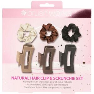 BRUSHWORKS Natural Hair Clip & Scrunchie Gift Set BRUSHWORKS Natural Hair Clip & Scrunchie Gift Set