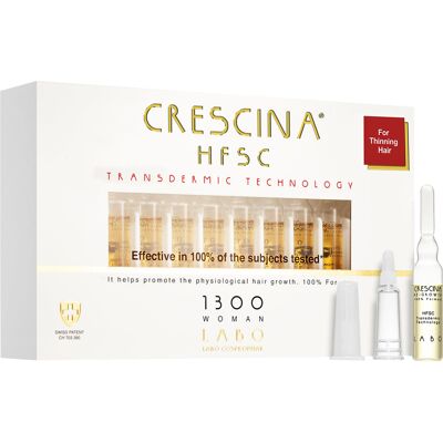 CRESCINA HFSC Transdermic Technology 1300 Ampoule For Advanced Thinning Hair 20x3.5ml (Woman) CRESCINA HFSC Transdermic Technology 1300 Ampoule For Advanced Thinning Hair 20x3.5ml (Woman)
