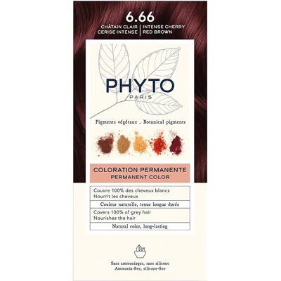 PHYTO Phytocolor Hair Dye No.6.66 Intense Cherry Red Brown PHYTO Phytocolor Hair Dye No.6.66 Intense Cherry Red Brown