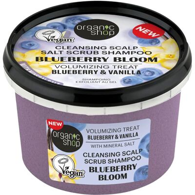 ORGANIC SHOP Blueberry & Vanilla Cleansing Scalp Salt Scrub Shampoo 250ml ORGANIC SHOP Blueberry & Vanilla Cleansing Scalp Salt Scrub Shampoo 250ml
