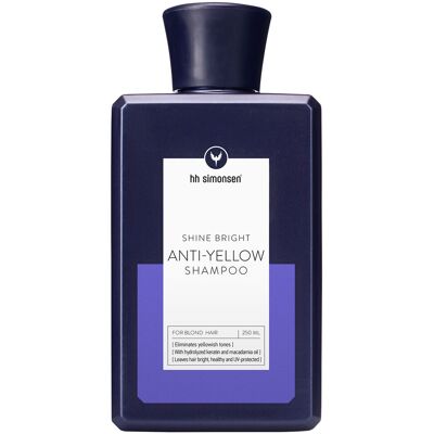 HH Simonsen - Anti-Yellow Shampoo - Neutraloi keltaisia sävyjä blondi-, harma- tai vaalennetuissa hiuksissa HH Simonsen - Anti-Yellow Shampoo - Neutraloi keltaisia sävyjä blondi-, harma- tai vaalennetuissa hiuksissa