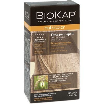 BIOKAP Nutricolor 10.0 Golden Extra Light Blond Permanent Hair Dye 140ml BIOKAP Nutricolor 10.0 Golden Extra Light Blond Permanent Hair Dye 140ml