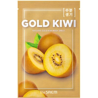 THE SAEM Natural Gold Kiwi Sheet Mask 21ml THE SAEM Natural Gold Kiwi Sheet Mask 21ml
