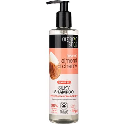 Organic Shop Shampoo - Manteli ja Kirsikka värituote 280ml Organic Shop Shampoo - Manteli ja Kirsikka värituote 280ml
