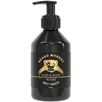 BEARD MONKEY Sweet Tobacco Hair & Body Wash 250ml BEARD MONKEY Sweet Tobacco Hair & Body Wash 250ml