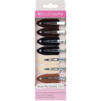 BRUSHWORKS Nude No Crease Clips 8pcs BRUSHWORKS Nude No Crease Clips 8pcs