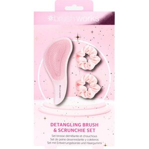 BRUSHWORKS Detangling Brush & Scrunchie Gift Set BRUSHWORKS Detangling Brush & Scrunchie Gift Set