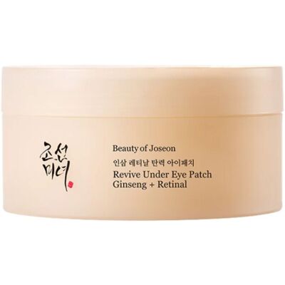 BEAUTY OF JOSEON Ginseng + Retinal Revive Under Eye Patch 60pcs BEAUTY OF JOSEON Ginseng + Retinal Revive Under Eye Patch 60pcs