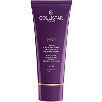 COLLISTAR Unica Even Finish Redensifying Cream Décolleté & Hands SPF30 75ml COLLISTAR Unica Even Finish Redensifying Cream Décolleté & Hands SPF30 75ml
