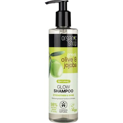 ORGANIC SHOP Greek Olive & Jojoba Glow Shampoo 280ml ORGANIC SHOP Greek Olive & Jojoba Glow Shampoo 280ml