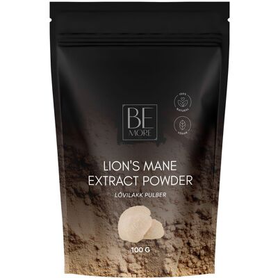 BE MORE Lion's Mane Mushroom Extract Powder 100g BE MORE Lion's Mane Mushroom Extract Powder 100g