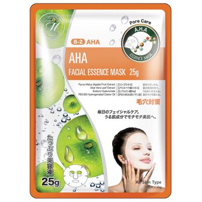 MITOMO Natural AHA Facial Essence Sheet Mask 26g MITOMO Natural AHA Facial Essence Sheet Mask 26g