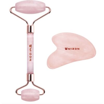 MIZON Facial Massage Roller & Gua Sha Gift Set MIZON Facial Massage Roller & Gua Sha Gift Set