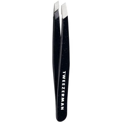 TWEEZERMAN Sparkling Black Mini Slant Tweezer TWEEZERMAN Sparkling Black Mini Slant Tweezer