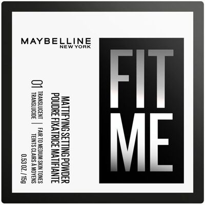 MAYBELLINE Fit Me Loose Mattifying Setting Powder No.01 Translucent 15g MAYBELLINE Fit Me Loose Mattifying Setting Powder No.01 Translucent 15g