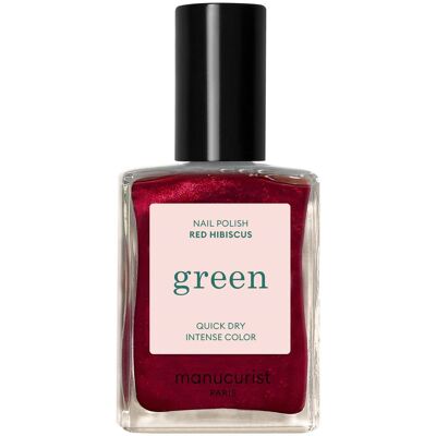 Manucurist Vihreä Luonnollinen Kynsilakka Punainen Hibiscus 15ml Manucurist Vihreä Luonnollinen Kynsilakka Punainen Hibiscus 15ml