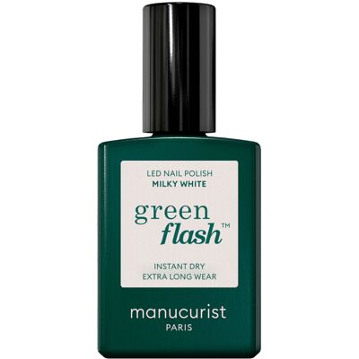 Manucurist Green Flash Milky White 15ml - Kynsilakka Manucurist Green Flash Milky White 15ml - Kynsilakka