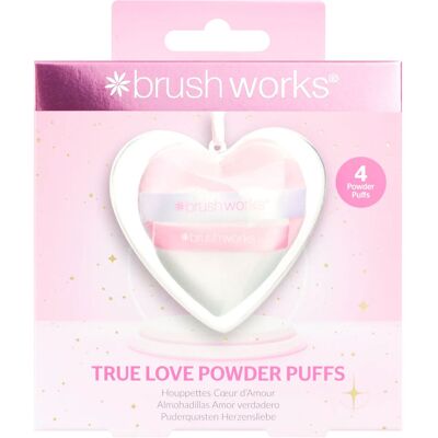 BRUSHWORKS True Love Powder Puffs 4pcs BRUSHWORKS True Love Powder Puffs 4pcs