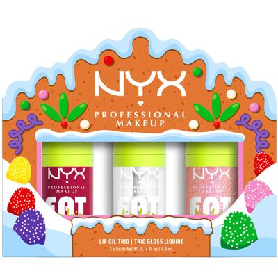 NYX Professional Makeup NYX Holiday Fat Oil Trio Gift Set NYX Professional Makeup NYX Holiday Fat Oil Trio Gift Set