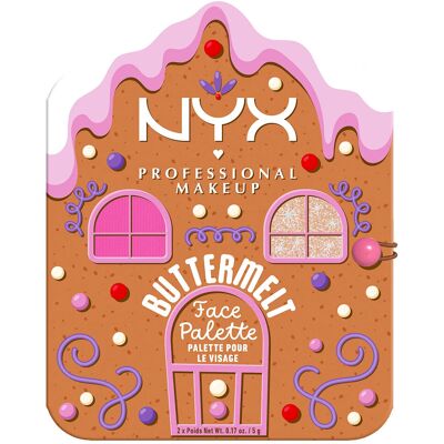 NYX Professional Makeup NYX Holiday Buttermelt Face Palette 2x5g NYX Professional Makeup NYX Holiday Buttermelt Face Palette 2x5g