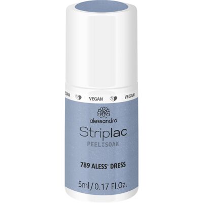 ALESSANDRO Striplac Peel Or Soak Aless In Wonderland Nail Polish No.789 Aless Dress 5ml ALESSANDRO Striplac Peel Or Soak Aless In Wonderland Nail Polish No.789 Aless Dress 5ml