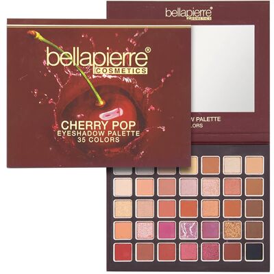 BELLAPIERRE Cherry Pop Eyeshadow Palette (35 Colors) 38g BELLAPIERRE Cherry Pop Eyeshadow Palette (35 Colors) 38g