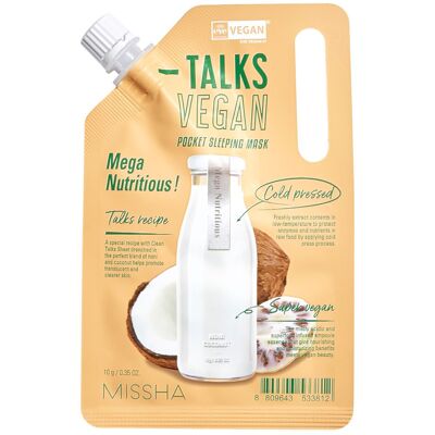 MISSHA Talks Vegan Mega Nutritious Sleeping Mask 10g MISSHA Talks Vegan Mega Nutritious Sleeping Mask 10g