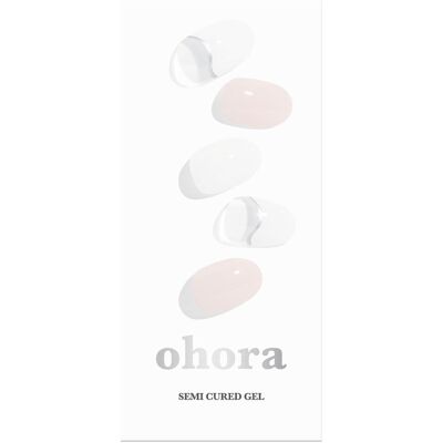 OHORA Semi Cured Gel Nail Strips N Soft Cream 30pcs OHORA Semi Cured Gel Nail Strips N Soft Cream 30pcs