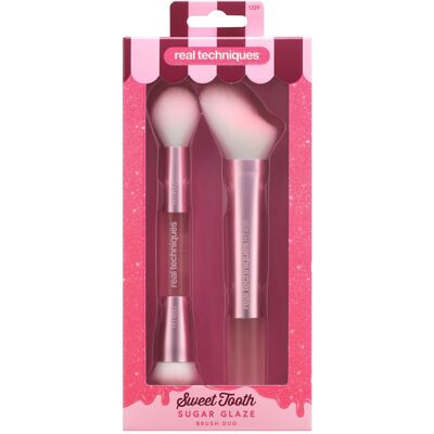 REAL TECHNIQUES Sweet Tooth Sugar Glaze Brush Duo Gift Set REAL TECHNIQUES Sweet Tooth Sugar Glaze Brush Duo Gift Set