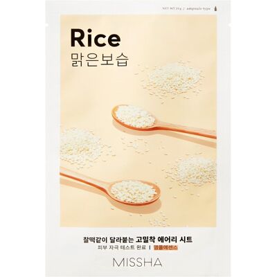 Missha Airy Fit Sheet Mask Riisi Missha Airy Fit Sheet Mask Riisi