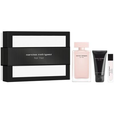 NARCISO RODRIGUEZ For Her 100ml Eau De Parfum Gift Set NARCISO RODRIGUEZ For Her 100ml Eau De Parfum Gift Set