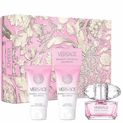 Versace Bright Crystal 50ml Eau De Toilette Gift Set Versace Bright Crystal 50ml Eau De Toilette Gift Set