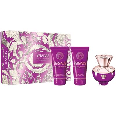 VERSACE Pour Femme Dylan Purple 50ml Eau De Parfum Gift Set VERSACE Pour Femme Dylan Purple 50ml Eau De Parfum Gift Set