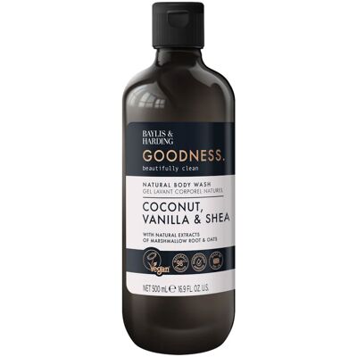 BAYLIS & HARDING Goodness Coconut, Vanilla & Shea Body Wash 500ml BAYLIS & HARDING Goodness Coconut, Vanilla & Shea Body Wash 500ml