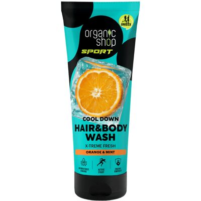 ORGANIC SHOP Sport Cool Down Hair & Body Wash 200ml ORGANIC SHOP Sport Cool Down Hair & Body Wash 200ml