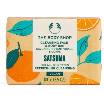 THE BODY SHOP Satsuma Cleansing Face & Body Bar 100g THE BODY SHOP Satsuma Cleansing Face & Body Bar 100g