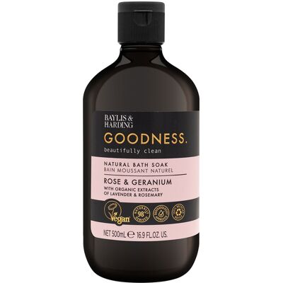 BAYLIS & HARDING Goodness Rose & Geranium Bath Soak 500ml BAYLIS & HARDING Goodness Rose & Geranium Bath Soak 500ml