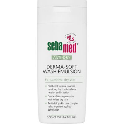 Sebamed Derma-Soft Wash Emulsion - Kasvopesugeeli - Suojaa kuivumista vastaan Sebamed Derma-Soft Wash Emulsion - Kasvopesugeeli - Suojaa kuivumista vastaan