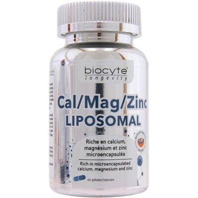 Biocyte Cal/Mag/Zinc Liposomal 60 kapselit - Ravintolisä Biocyte Cal/Mag/Zinc Liposomal 60 kapselit - Ravintolisä
