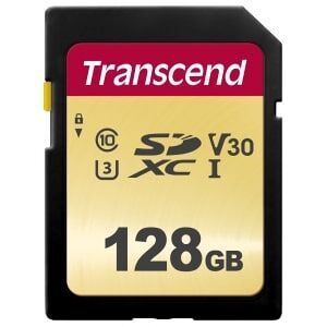 Transcend 500S 128GB SDXC U3 V30 (R95 W45 MB/s)