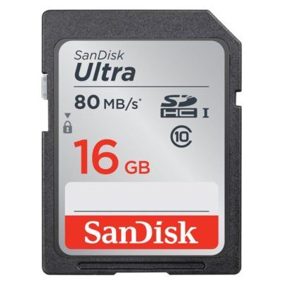 SanDisk Ultra 16GB SDHC class10 80MB/s