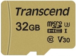 Transcend 500S 32GB microSDHC MLC U3 V30 (R95 W60 MB/s) Transcend 500S 32GB microSDHC MLC U3 V30 (R95 W60 MB/s)